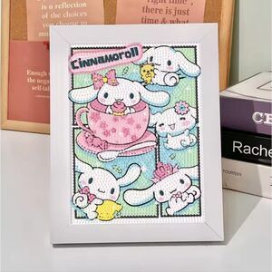 Brand New DIY Cinnamoroll Diamond Beads Art With Frame